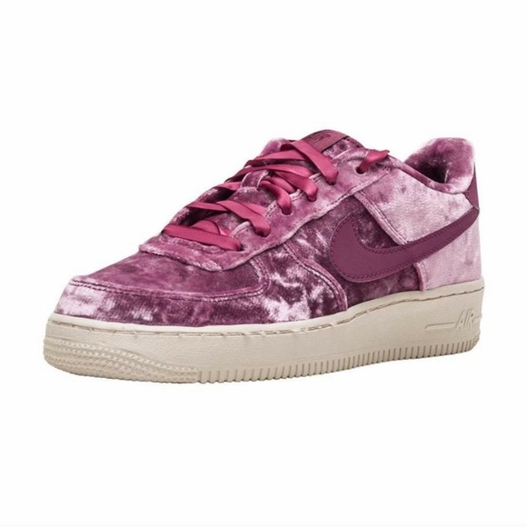 pink velvet nike air force 1